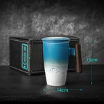 Load image into Gallery viewer, Retro Ceramic Coffee Mug Set