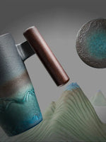 Load image into Gallery viewer, Retro Ceramic Coffee Mug Set