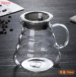 Load image into Gallery viewer, Wooden Holders Drip Coffee Glass and Pot Set
