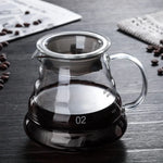 Load image into Gallery viewer, Wooden Holders Drip Coffee Glass and Pot Set