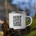 Load image into Gallery viewer, Simple Life Enamel Mug